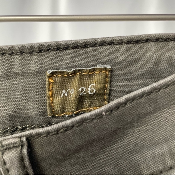 Pilcro and the Letterpress Zipper Straight Leg Pants in Green Size 26 - Picture 3 of 5
